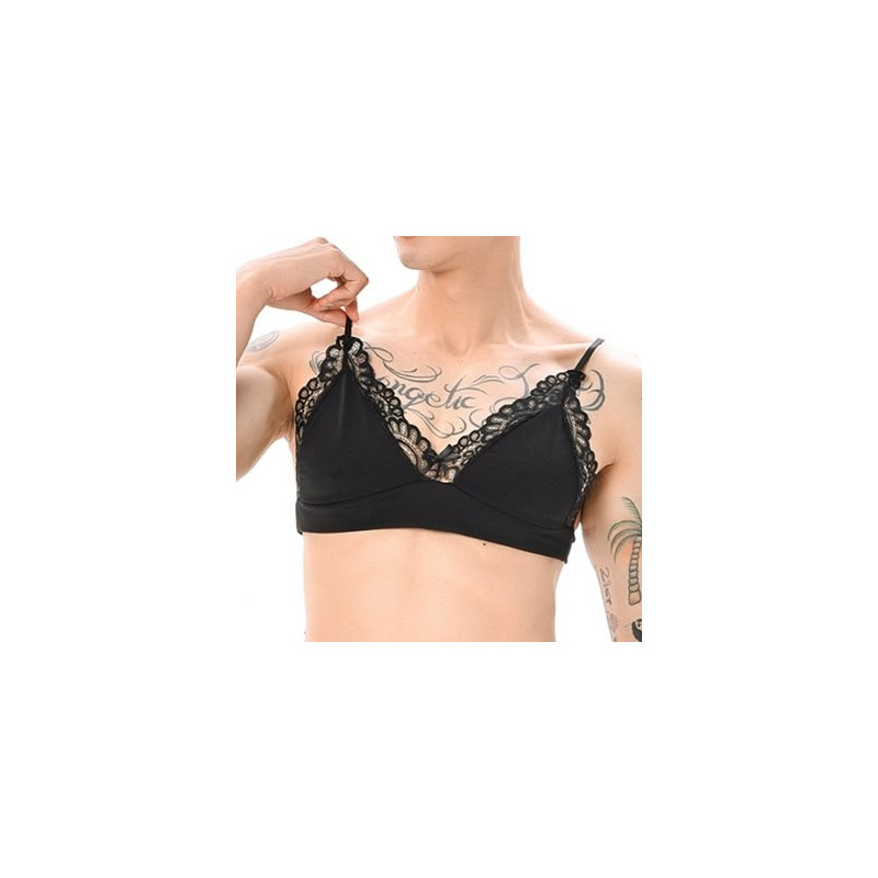 NoGenderWear Soutien-Gorge Lace Border Noir